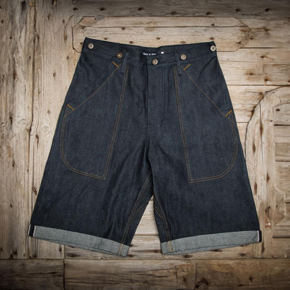 LE SHORT "DENIM CARGO SELVEDGE"