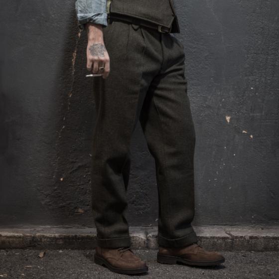 LE PANTALON MILORD - LAINE KAKI