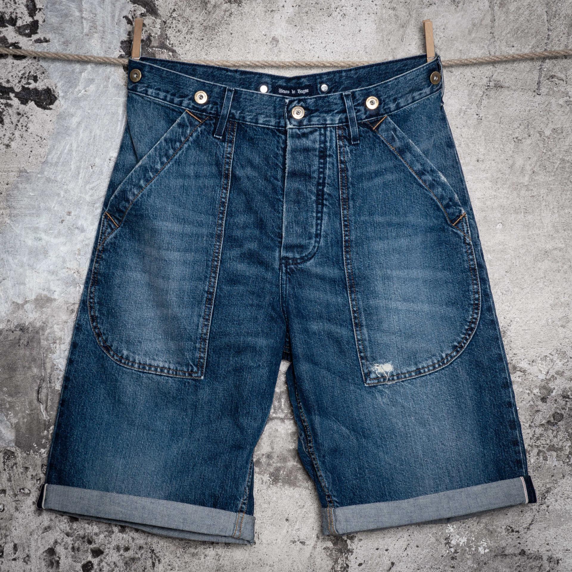 LE SHORT "DENIM CARGO HEAVY USED"