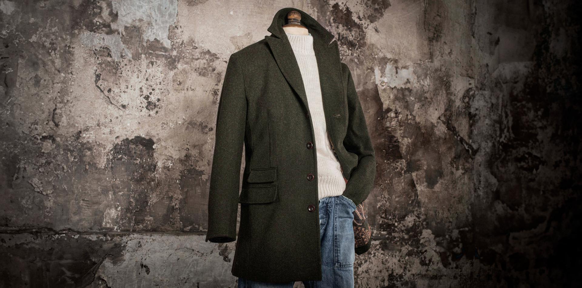 LE PARDESSUS EN LAINE - KAKI