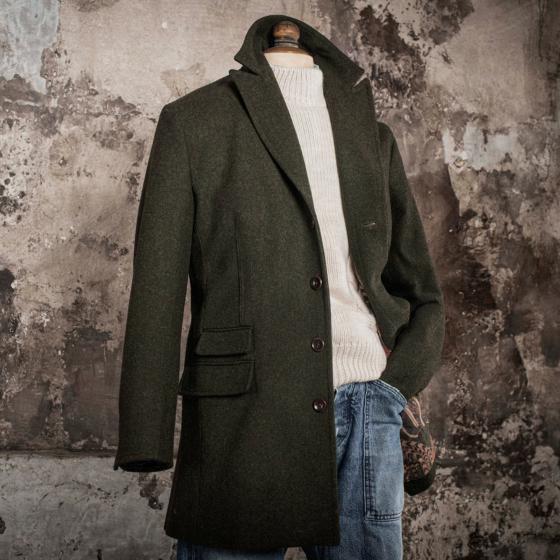 LE PARDESSUS EN LAINE - KAKI