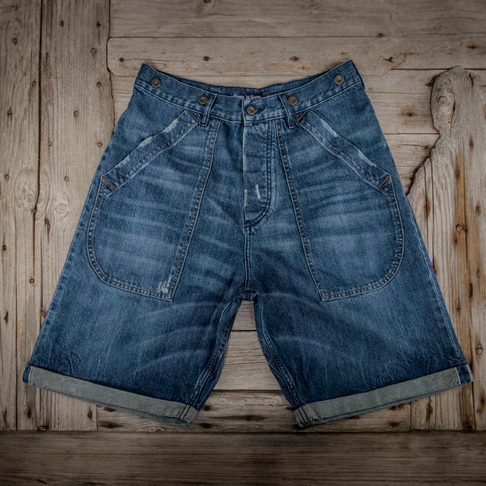 LE SHORT "DENIM CARGO HEAVY USED"