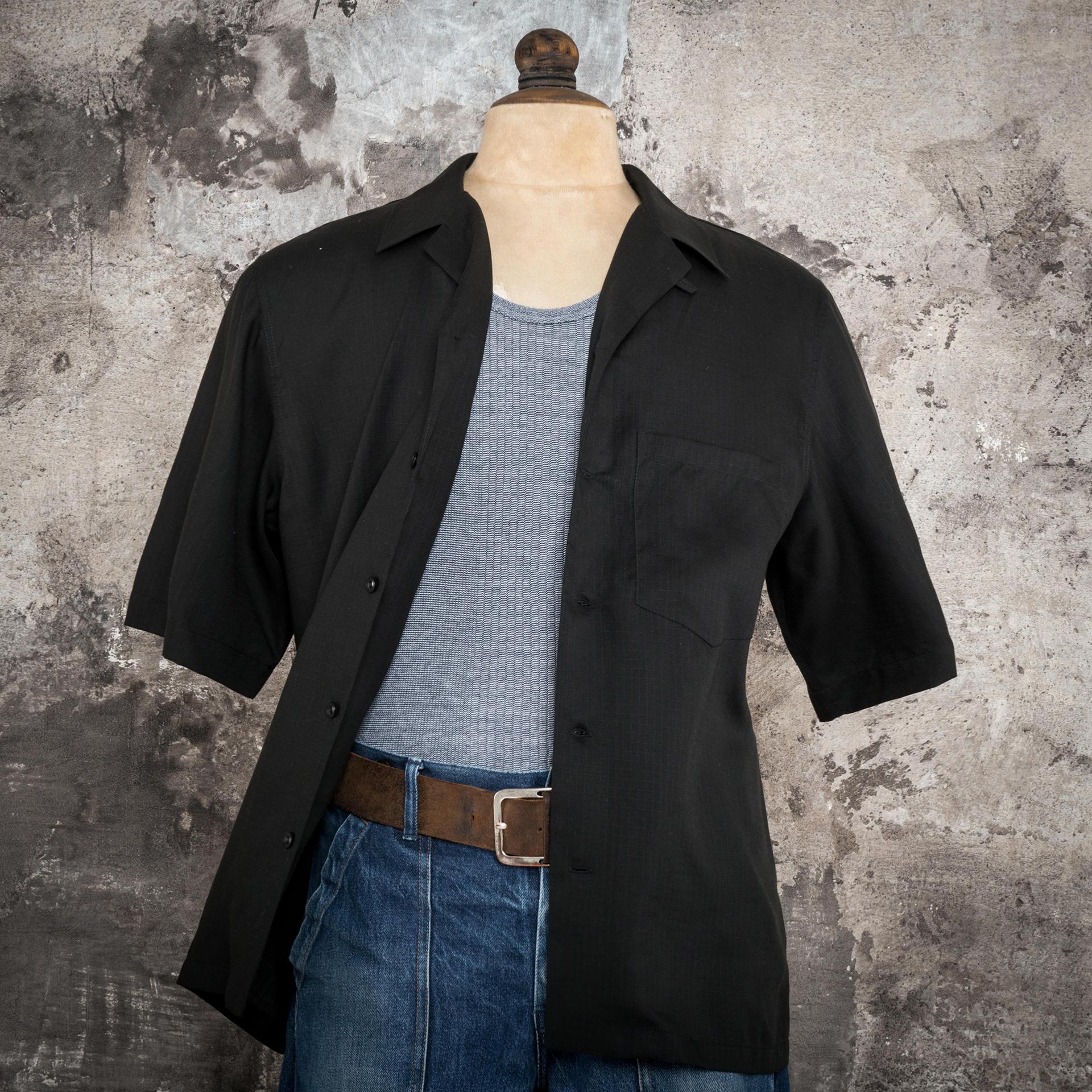 LA CHEMISETTE 50's "BLACK RIPSTOP"