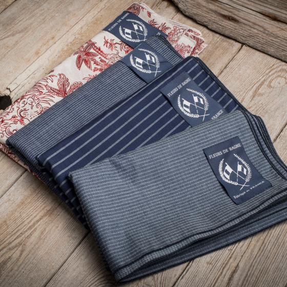 LE FOULARD "INDIGO STICHED"