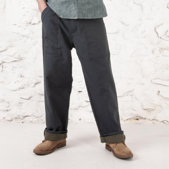 LE PANTALON CARGO - METIS USED BLUE INDIGO