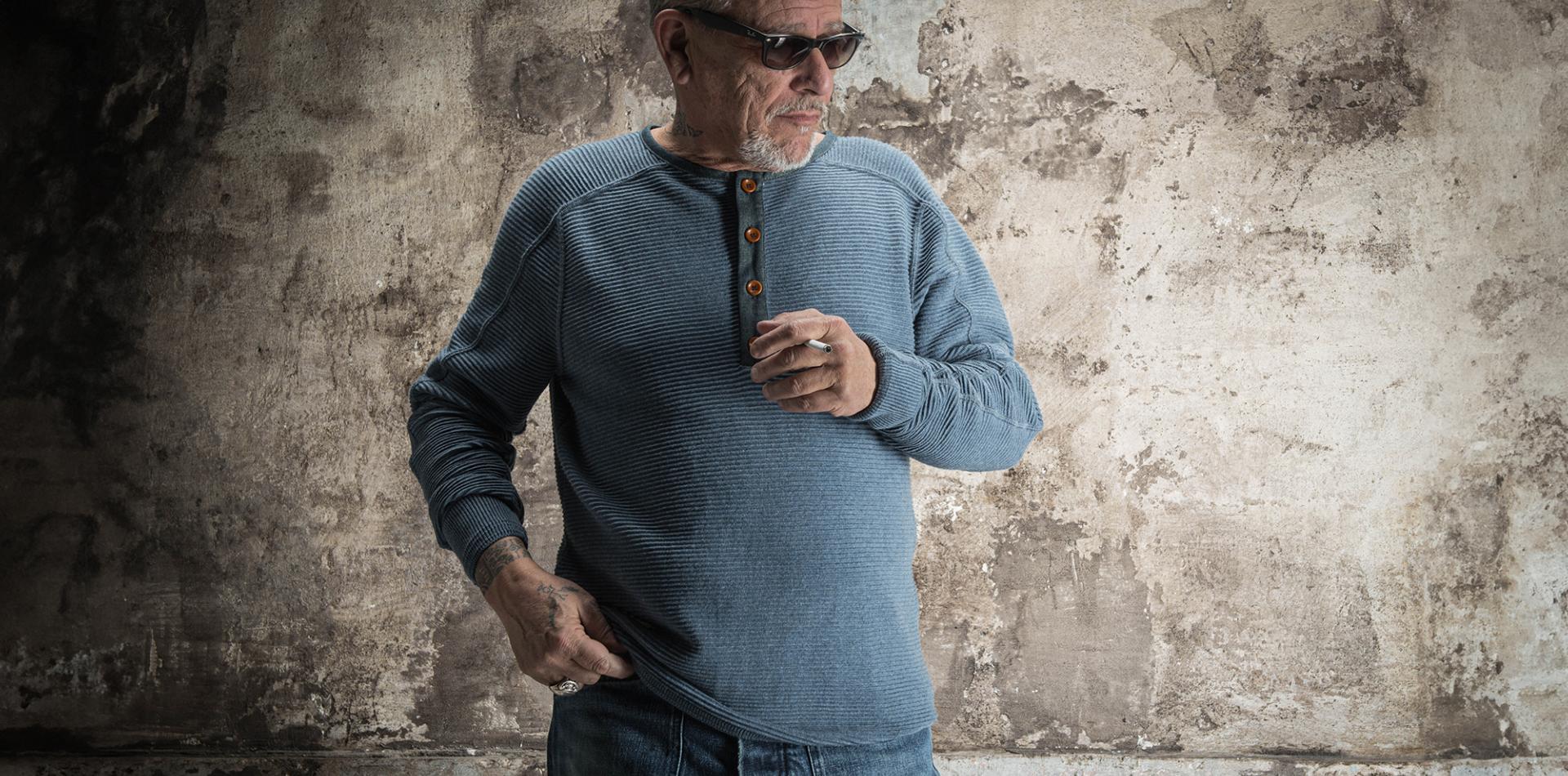 LE THERMAL HENLEY "ALBERT" BLEU AZUR