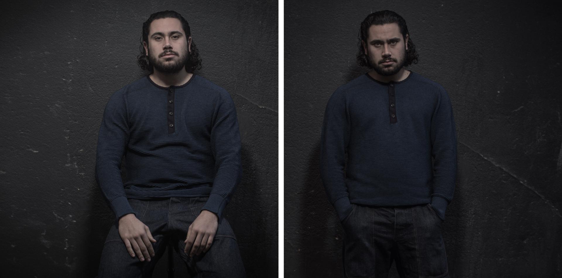 LE THERMAL HENLEY "ALBERT" - INDIGO