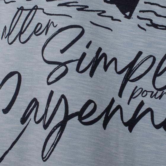 LE TRICOT "ALLER SIMPLE POUR CAYENNE" LIGHT BLUE