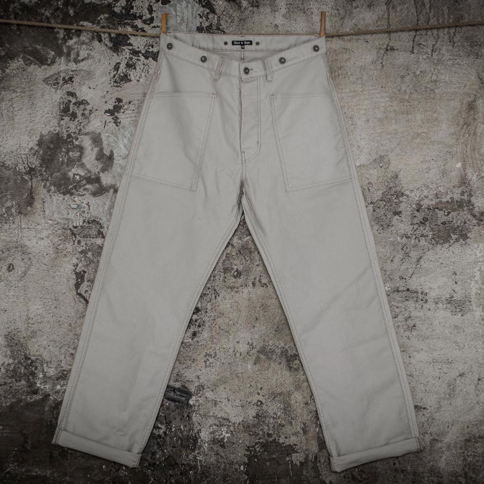 LE PANTALON "PENITENCIER" MOLESKINE ÉCRU