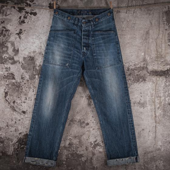 LE PANTALON "PENITENCIER" SELVEDGE USED