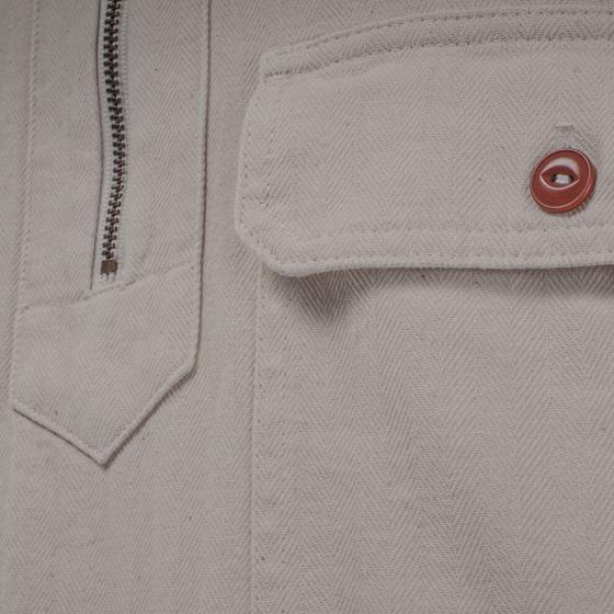 LA CHEMISE "WORKER ZIP" NATUREL