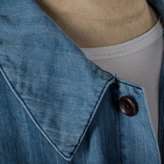 LA VESTE "LE NERVI" - HBT INDIGO STONED