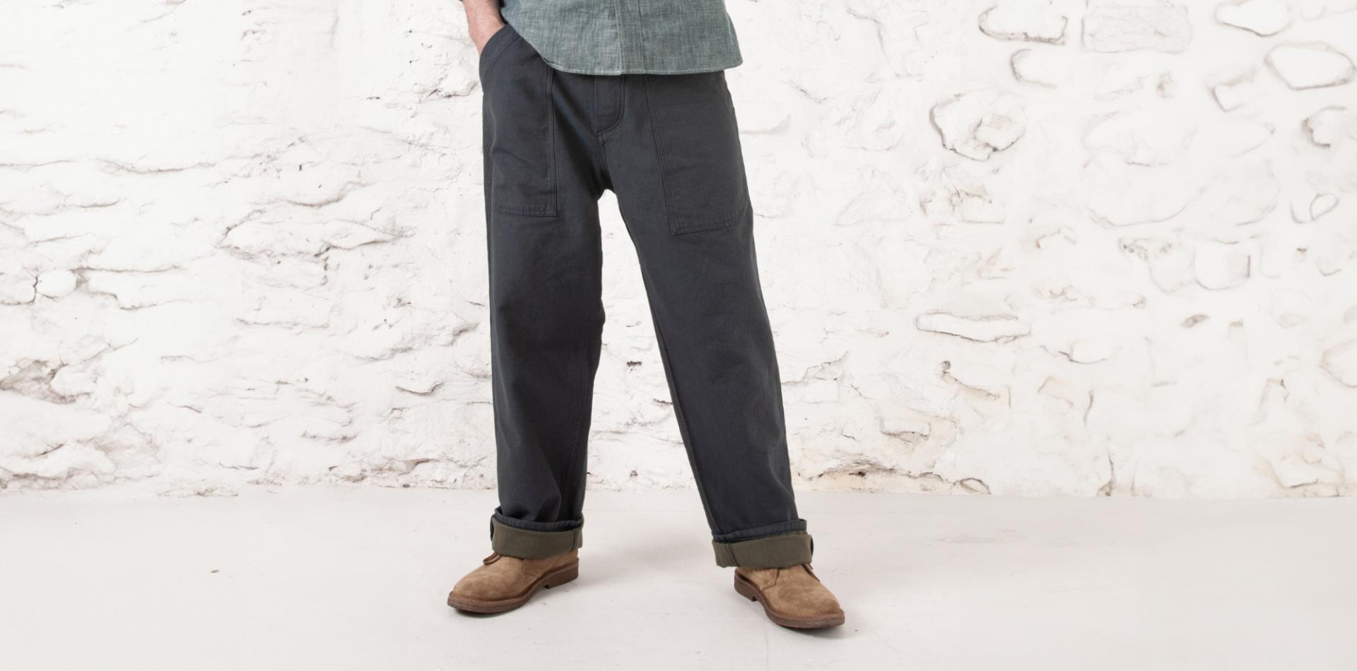 LE PANTALON CARGO - METIS USED BLUE INDIGO