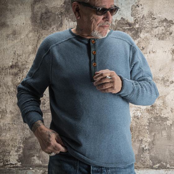 LE THERMAL HENLEY "ALBERT" BLEU AZUR