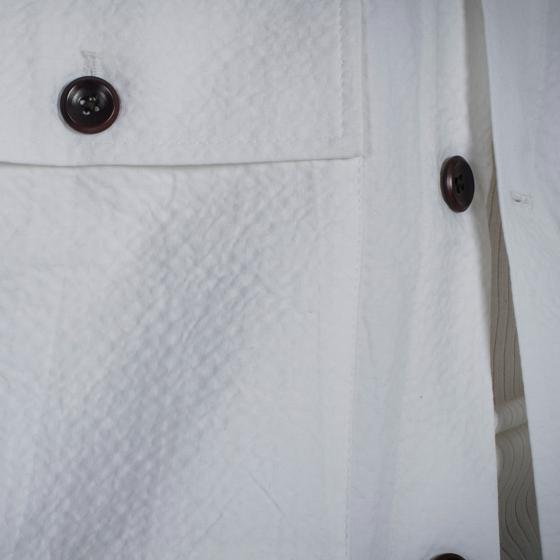 LA CHEMISE CARGO "SEERSUCKER“ WHITE