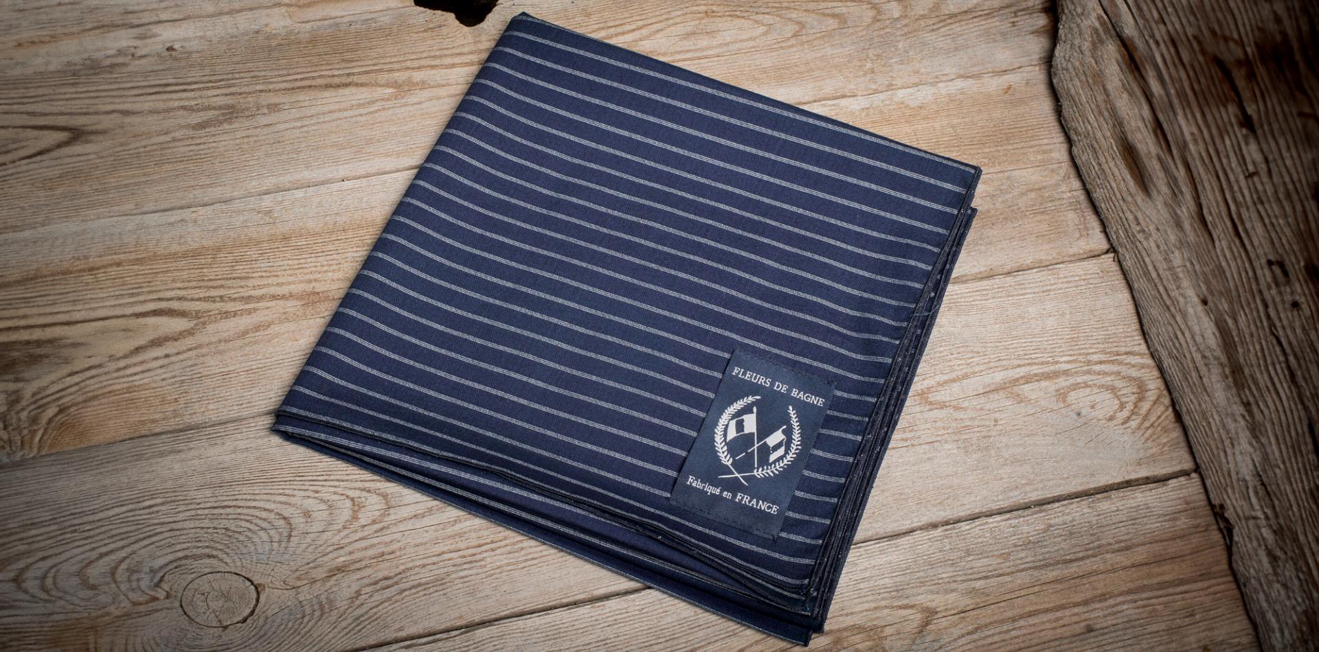 LE FOULARD "INDIGO STICHED"
