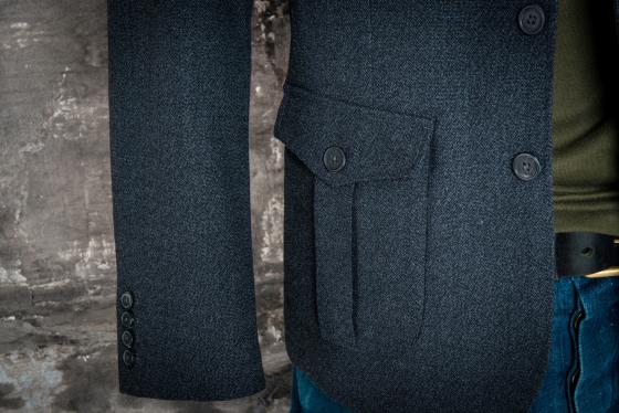 LE BLAZER "LE MILORD" CHARCOAL