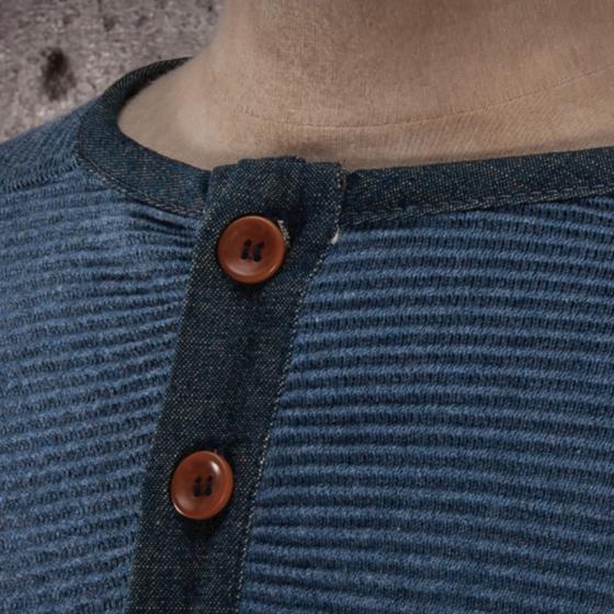 LE THERMAL HENLEY "ALBERT" BLEU AZUR