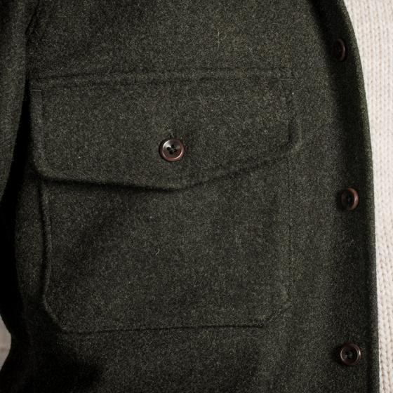 LA SURCHEMISE "BAROUDEUR" KAKI WOOL