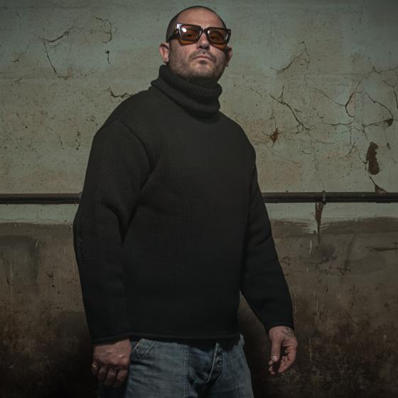 LE PULL "MATAF" COL ROULÉ BLACK