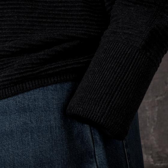 LE THERMAL HENLEY "ALBERT" - CHARCOAL