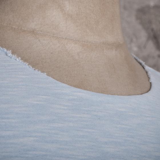 L’ÉCORCHÉ MANCHES COURTES - LIGHT BLUE