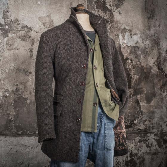 LE "PARDESSUS" CHINÉ CHOCOLAT