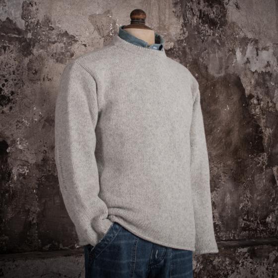 LE PULL "MATAF" GRIS PERLÉ
