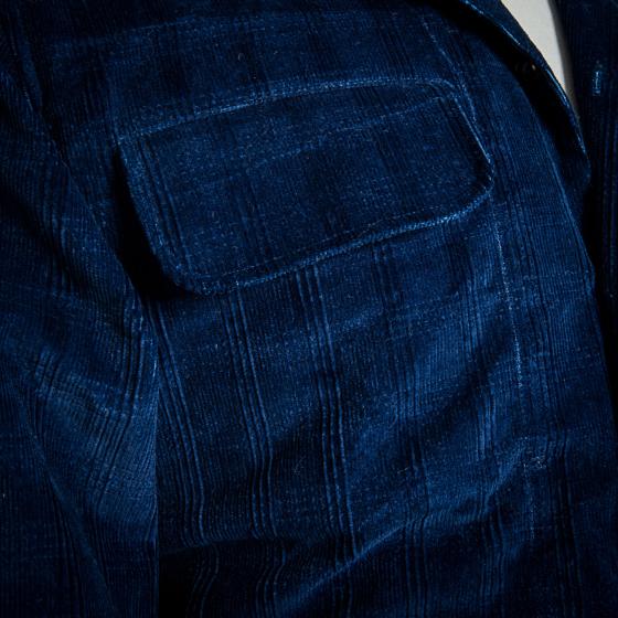 LA SURCHEMISE "50's" INDIGO PRINCE DE GALLES
