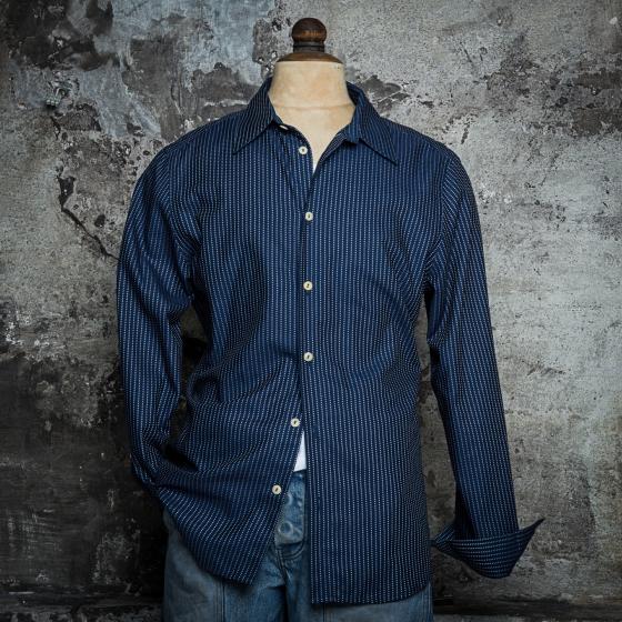 LA CHEMISE "CLASSIQUE" - INDIGO WABASH