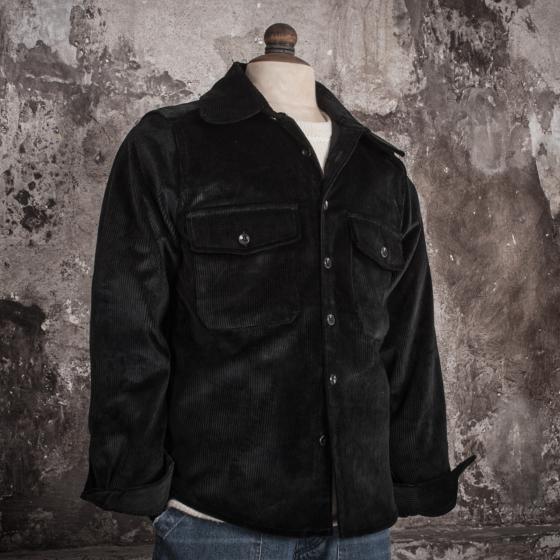 LA SURCHEMISE "BAROUDEUR" VELOURS BLACK