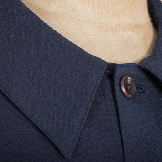 LA VESTE "LE NERVI" SEERSUCKER NAVY