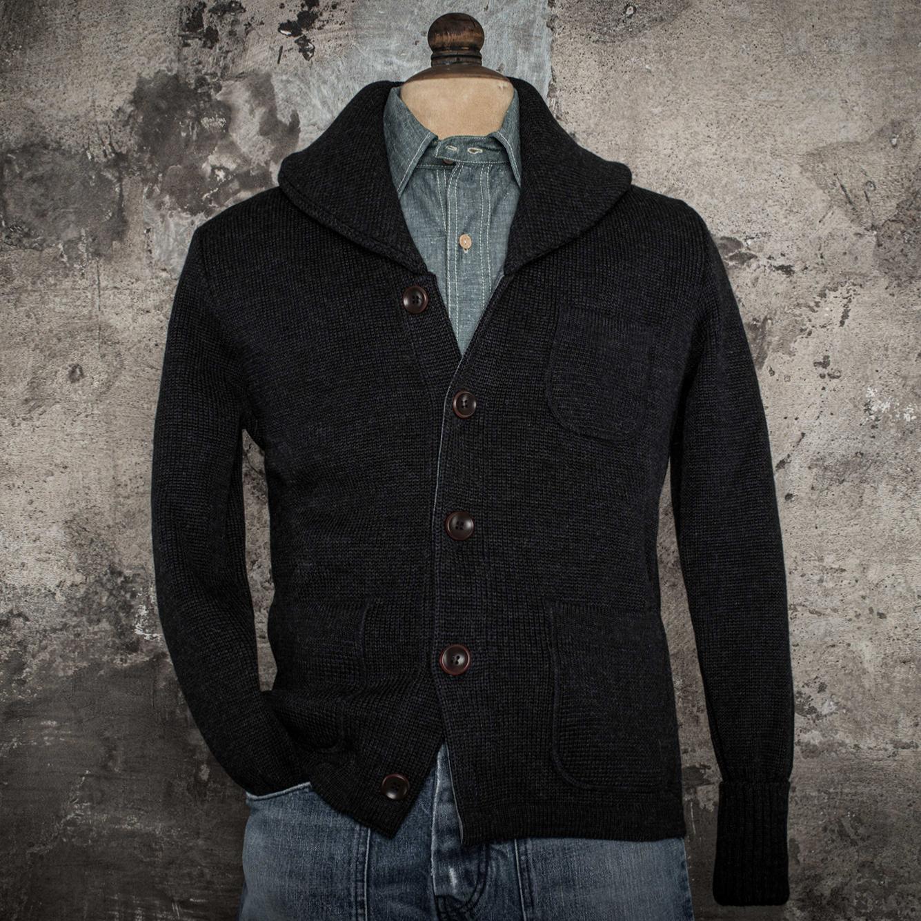 THE CARDIGAN "L'ENFANT DU MALHEUR" ANTHRACITE