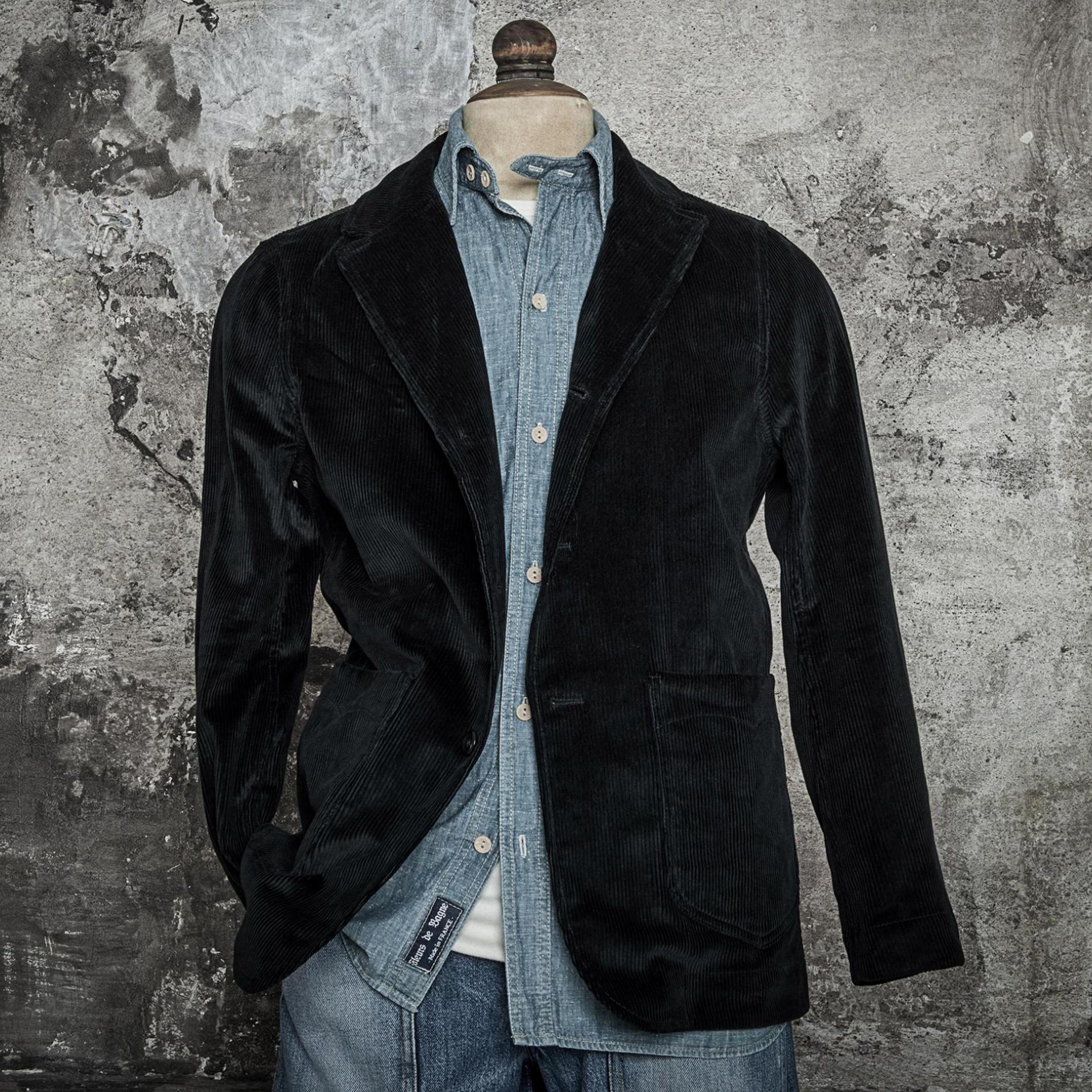 LE BLAZER "ANATOLE" EN VELOURS CÔTELÉ - NOIR