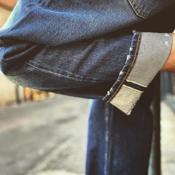 LE DENIM CARGO SELVEDGE "HEAVY USED"