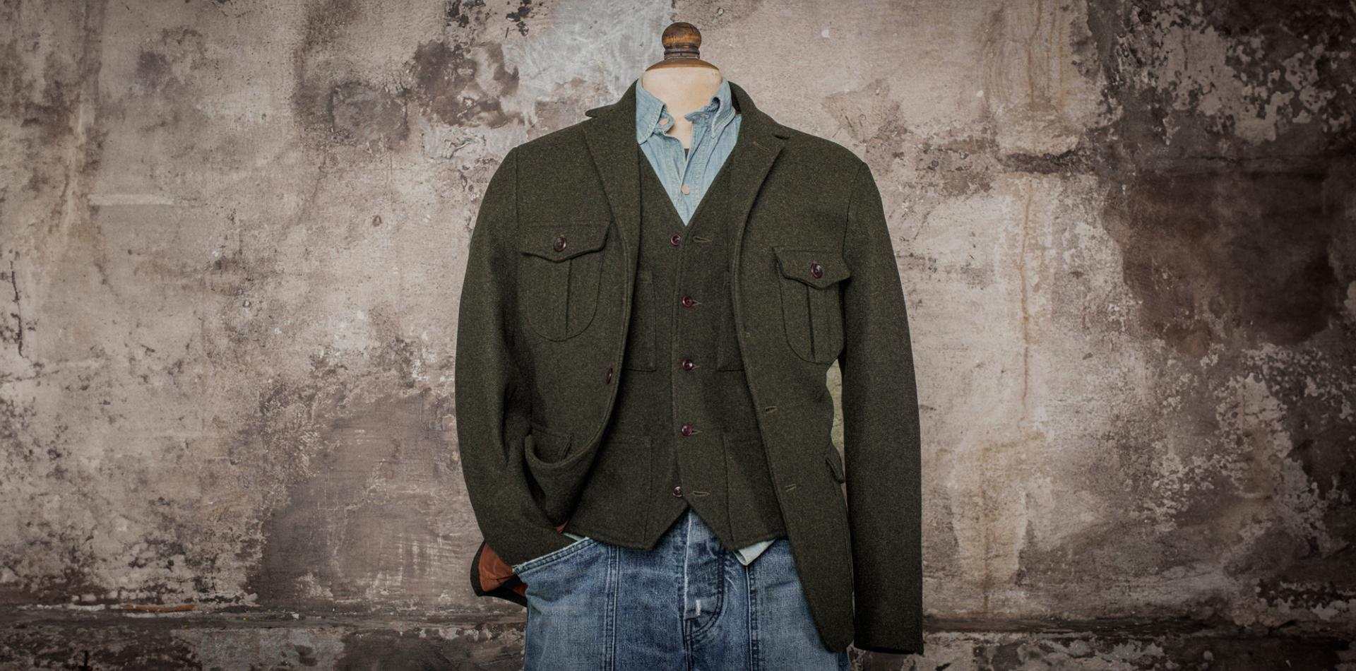 LA BLAZER "MILORD" - LAINE KAKI