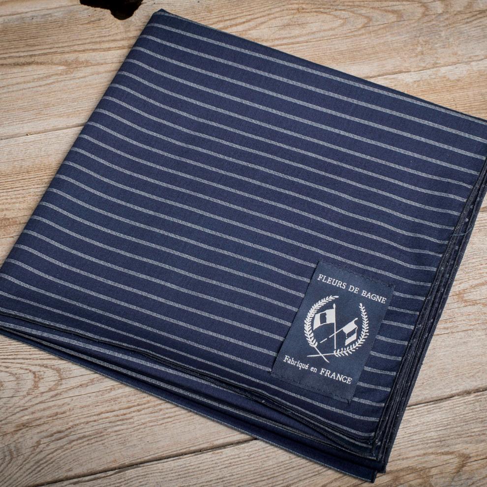 LE FOULARD "INDIGO STICHED"