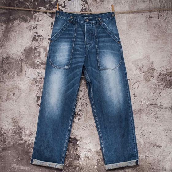 THE CARGO "HEAVY USED" DENIM SELVEDGE