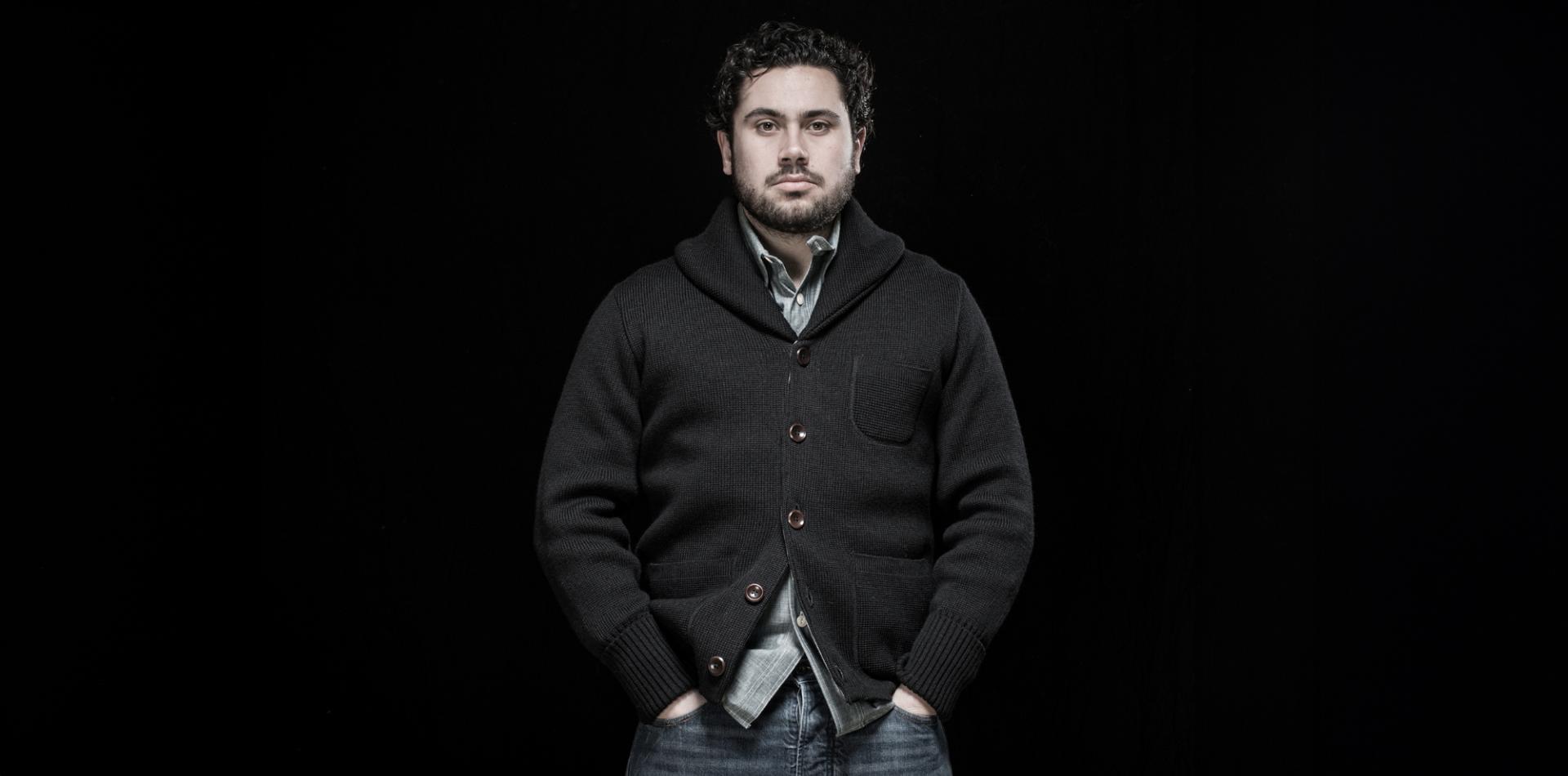 LE CARDIGAN "L'ENFANT DU MALHEUR" NOIR