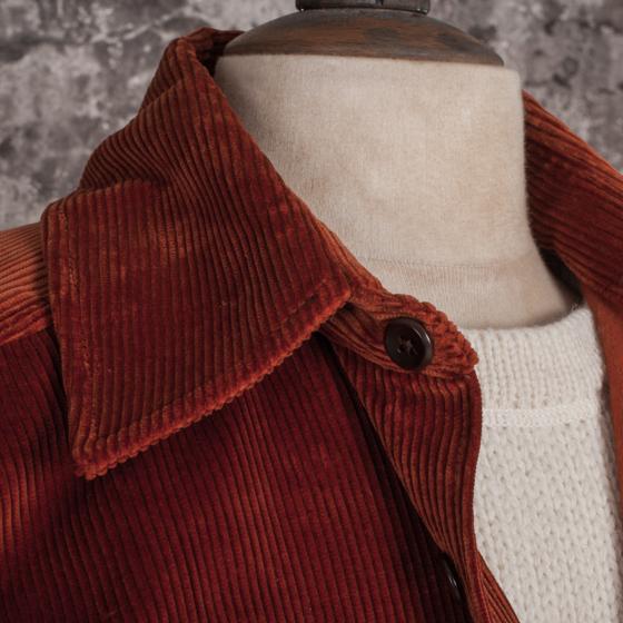 LA SURCHEMISE "BAROUDEUR" VELOURS CINNAMON