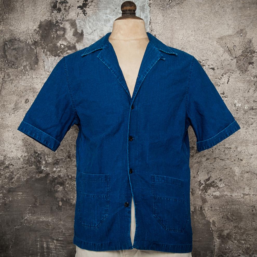LA CHEMISETTE "CUBA 2 POCHES" - USED INDIGO