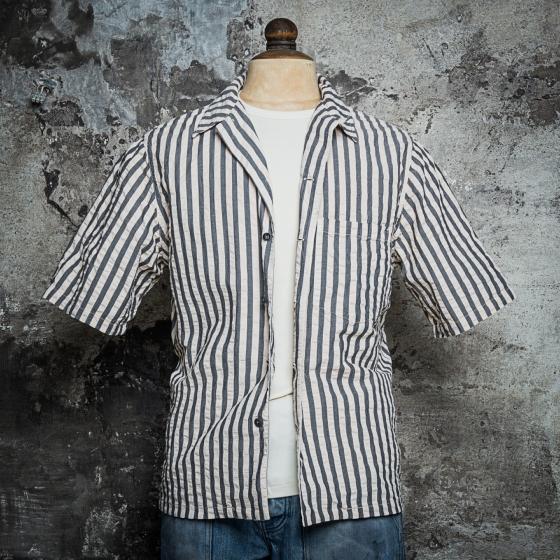 LA CHEMISETTE 50's - NATURAL/ BLACK STRIPED