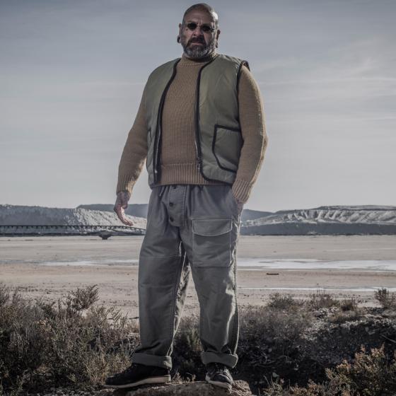 LE PANTALON SUBMARINER - STONED KAKI MOLESKINE