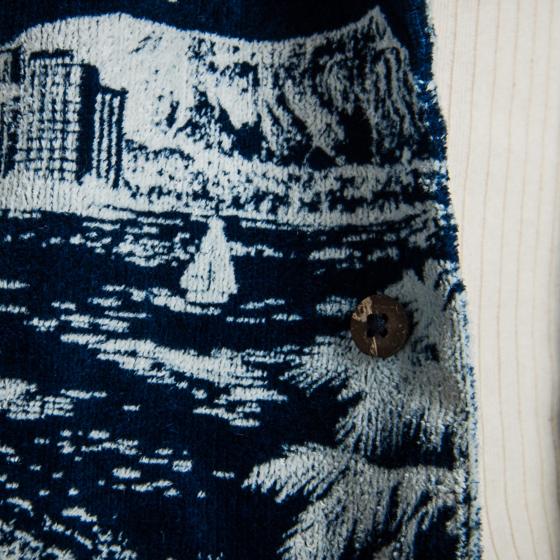 INDIGO SPONGE SHIRT "BEACH"