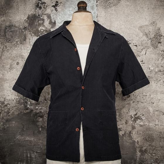 LA CHEMISETTE "CUBA 2 POCHES"  USED BLACK