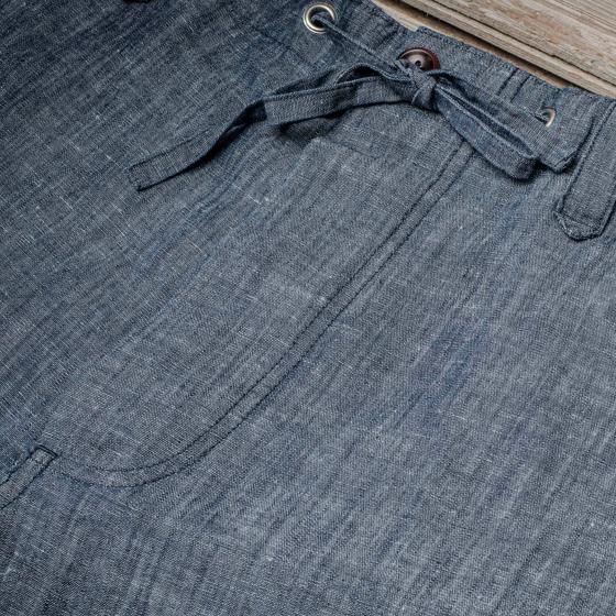 LE SHORT "LE NERVI" CHAMBRAY