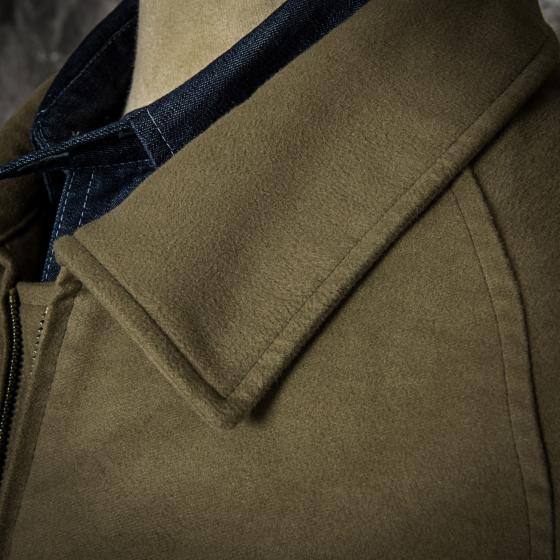 LE BOMBER "70's" EN MOLESKINE