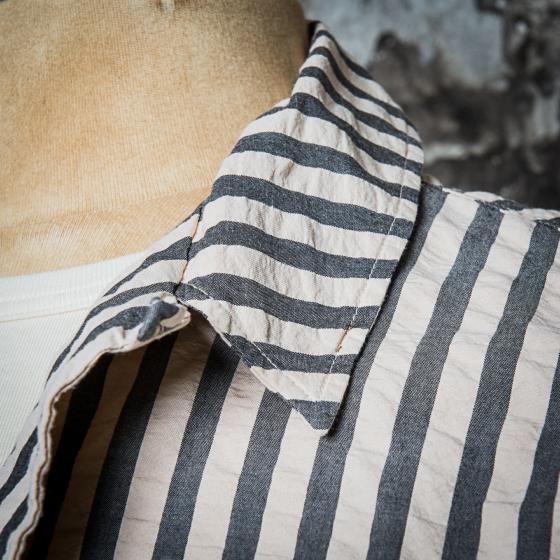 LA CHEMISETTE 50's - NATURAL/ BLACK STRIPED
