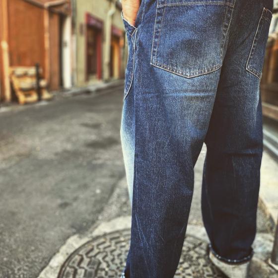 LE DENIM CARGO SELVEDGE "HEAVY USED"