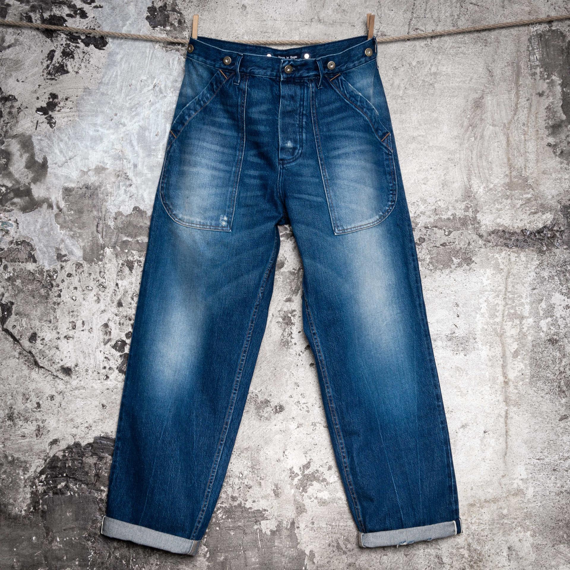LE DENIM CARGO SELVEDGE "HEAVY USED"